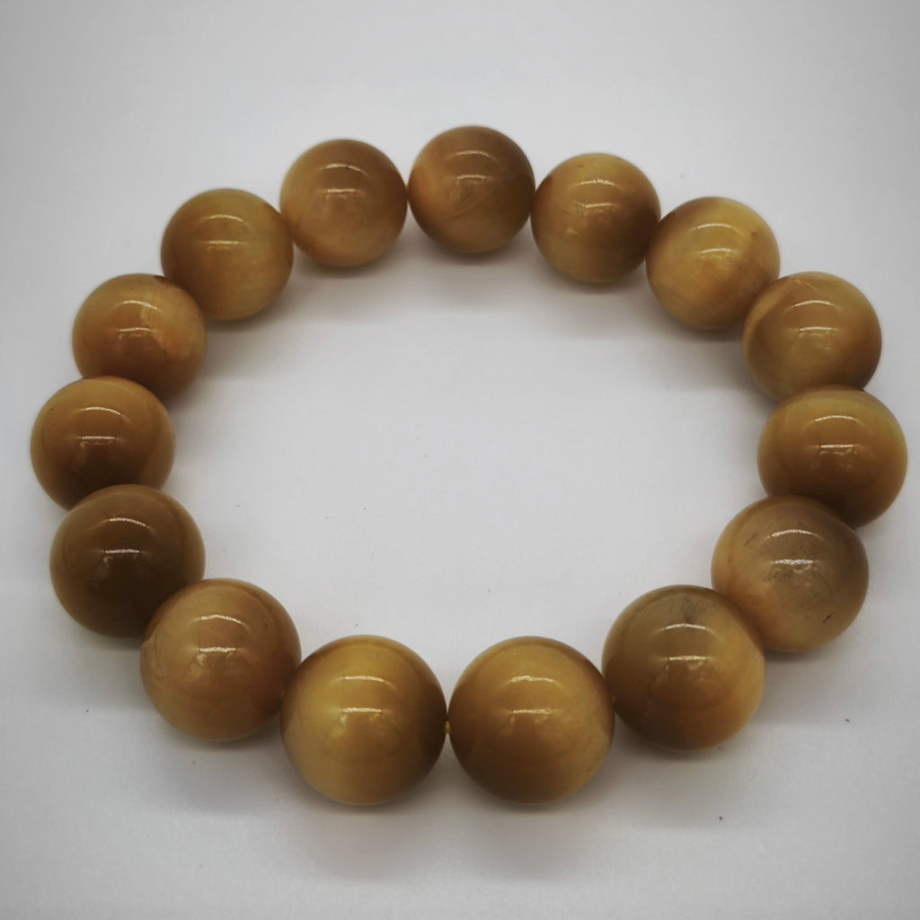Super High-Quality Gold Tiger's Eye (14.3 mm) Bracelet