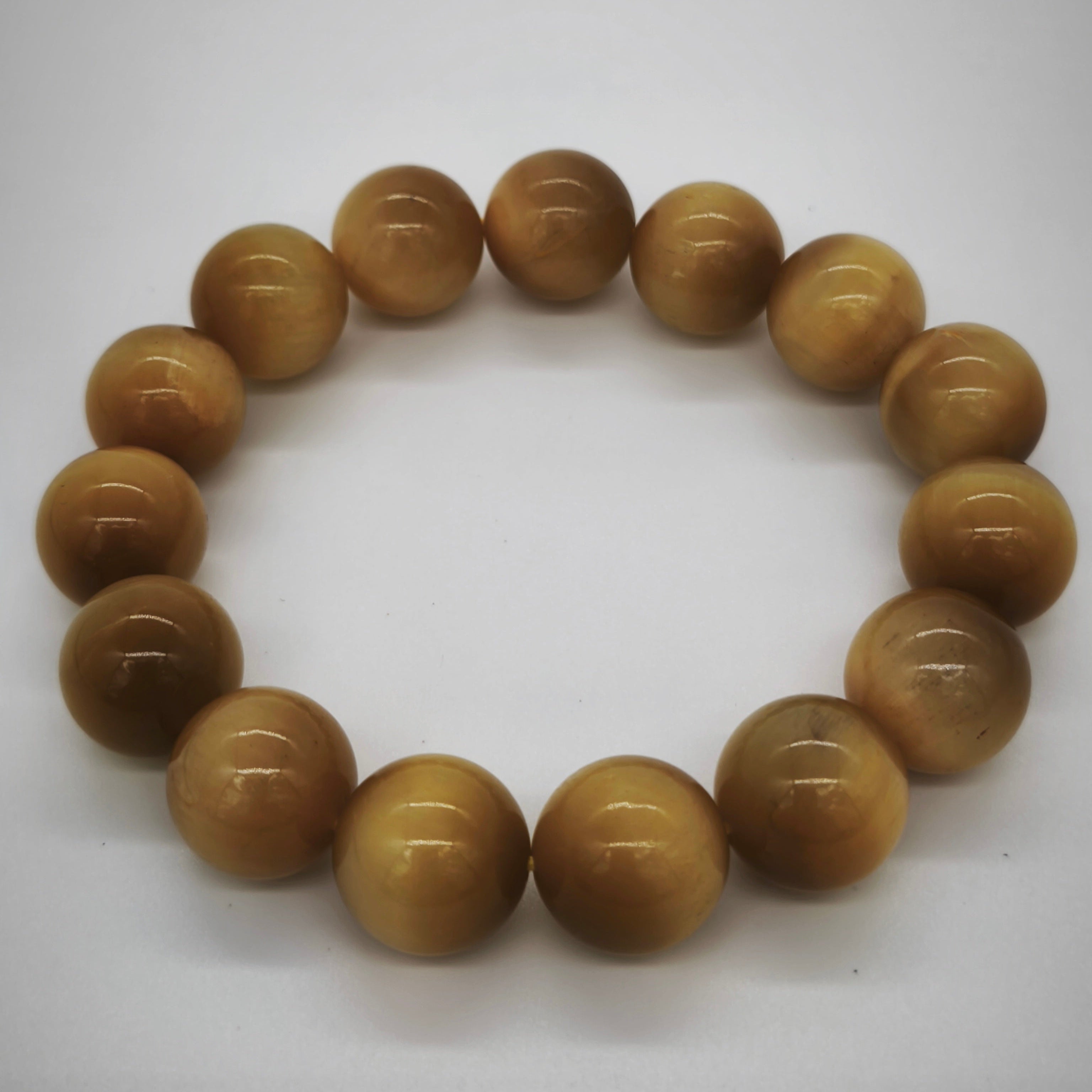 Super High-Quality Gold Tiger's Eye (14.3 mm) Bracelet